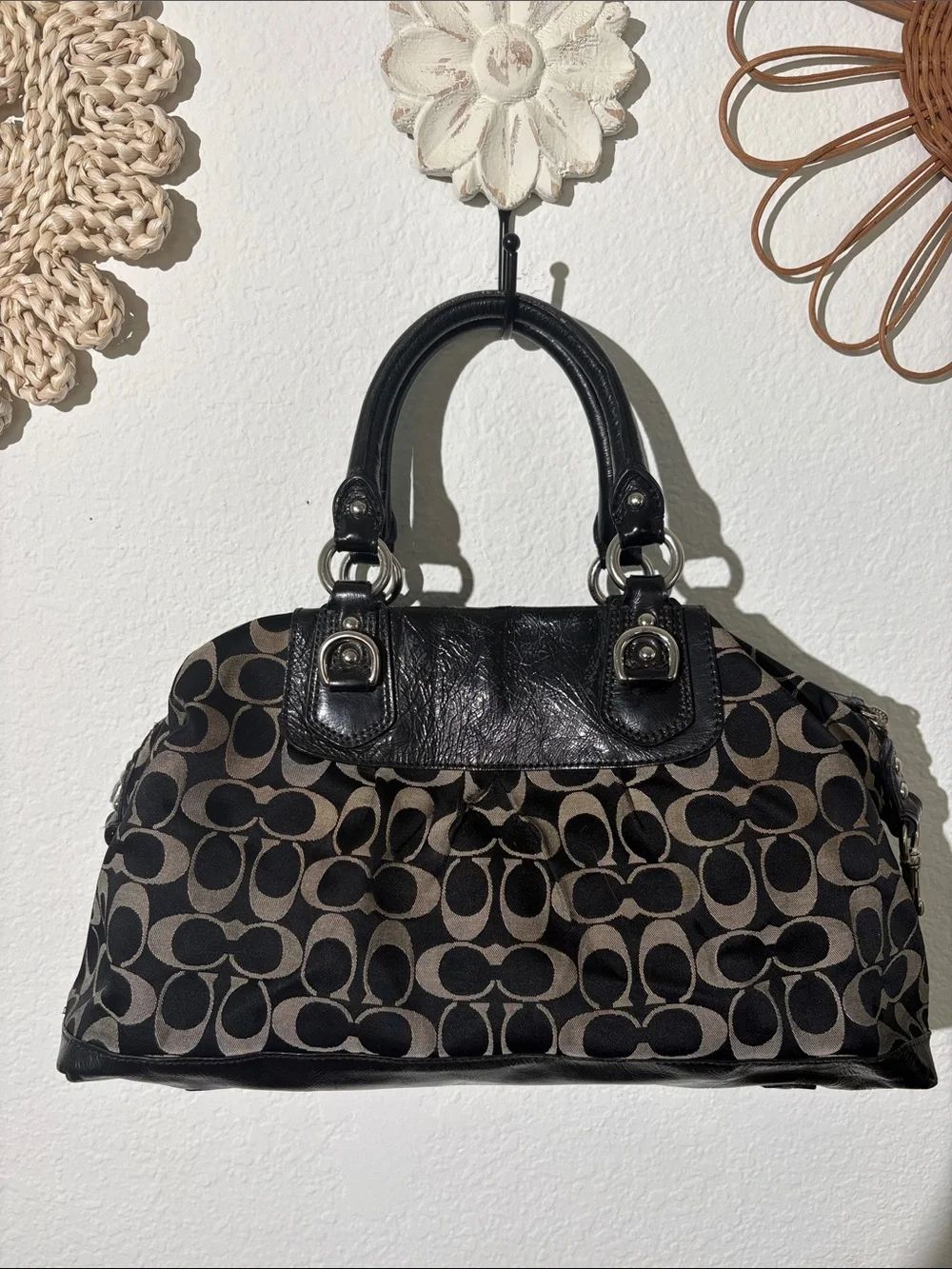 COACH Signature Ashley Satchel Bag